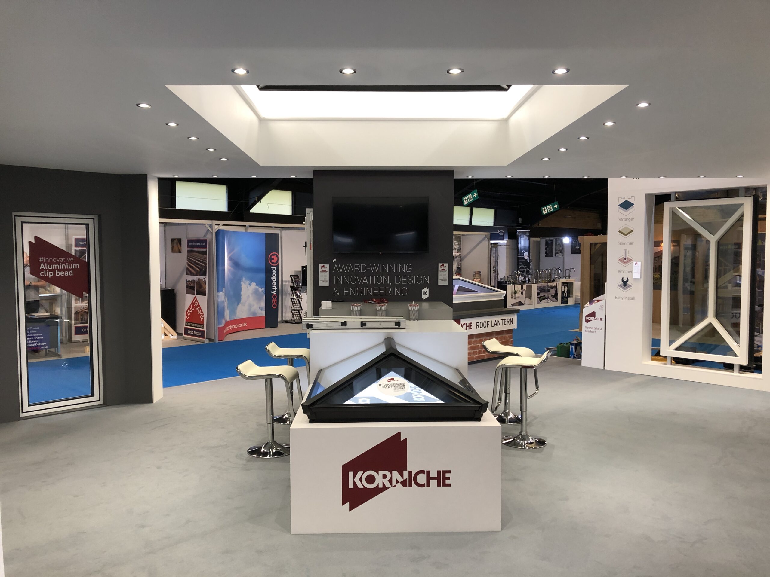 Korniche roof lantern and bi-fold doors at the Homebuilding & Renovating Show