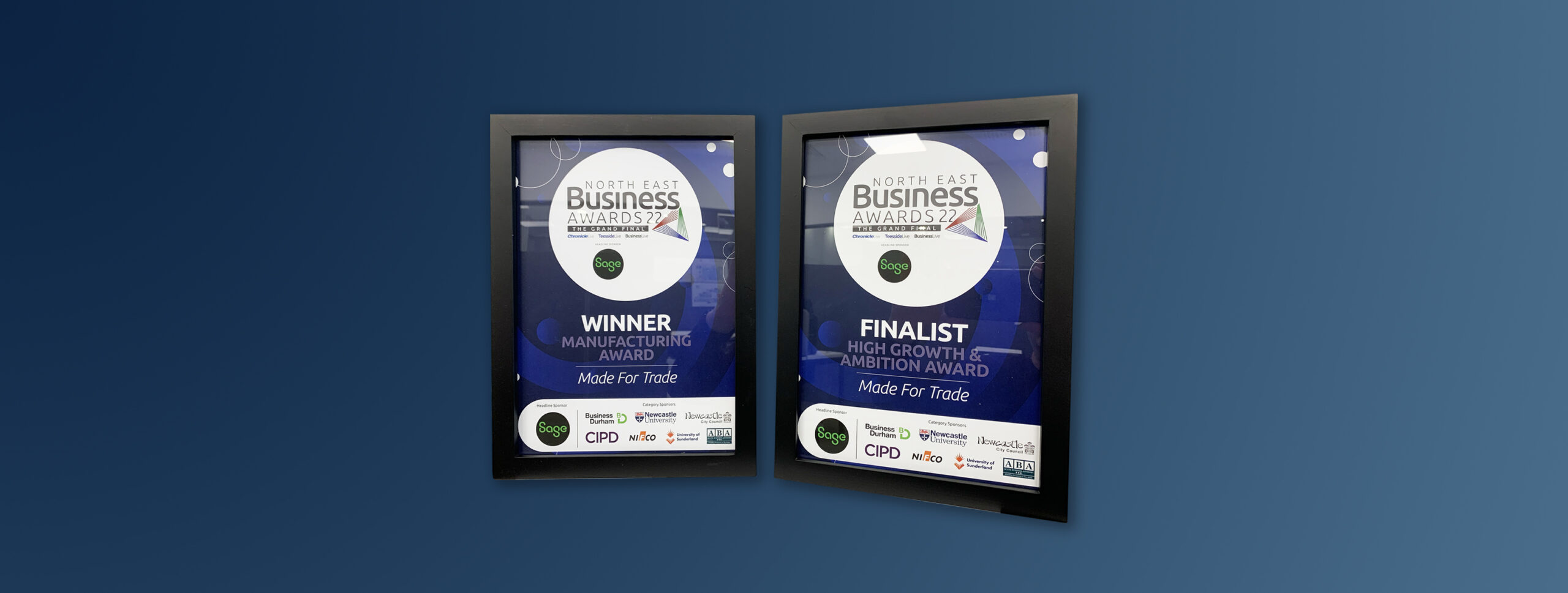 North East Business Awards for Made for Trade