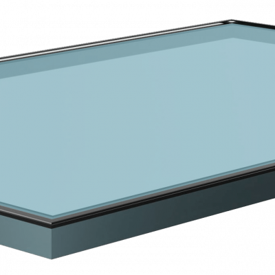 Korniche Flat Glass Rooflight - Premium Blue Glass