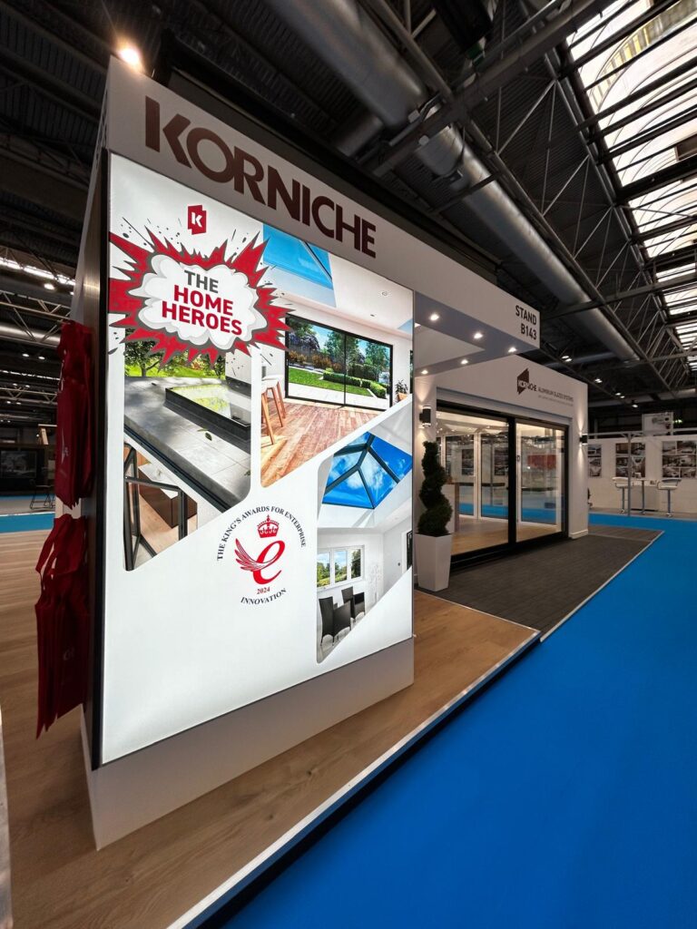 Korniche stand signage,