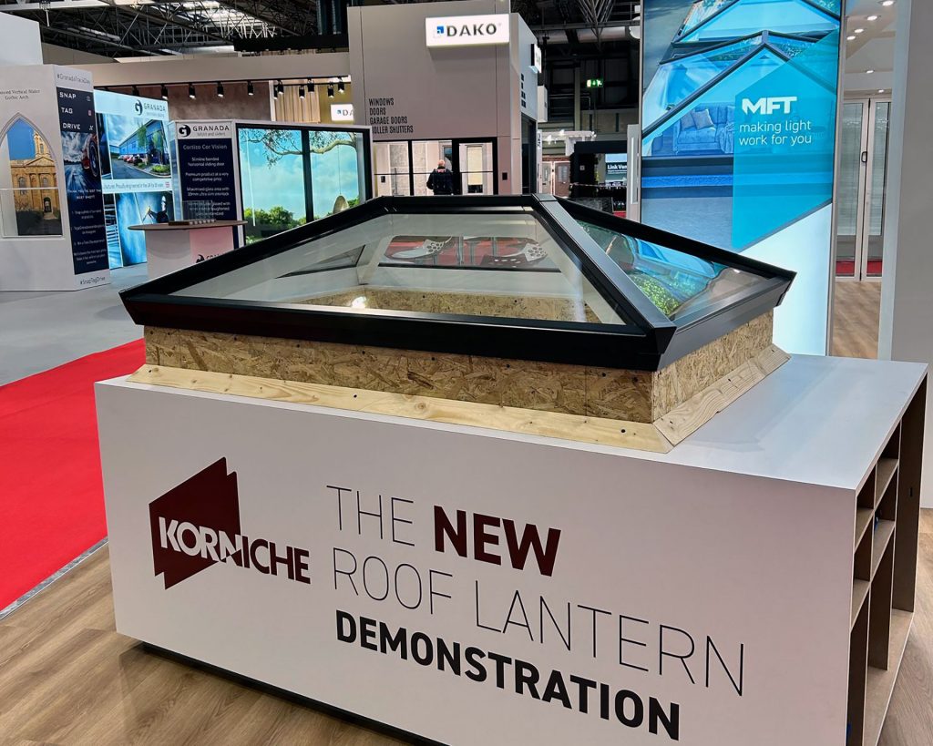New Korniche Roof Lantern on Korniche SIPs Upstand at FIT Show 2025